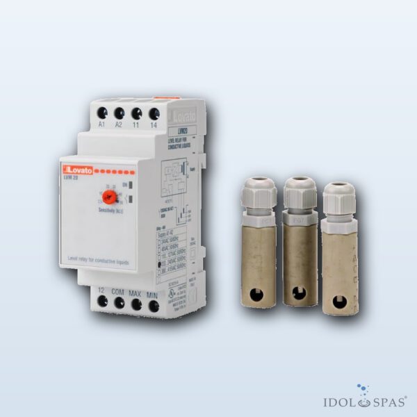 Electronic automatic level monitoring + 3x probe (for DIN rail)