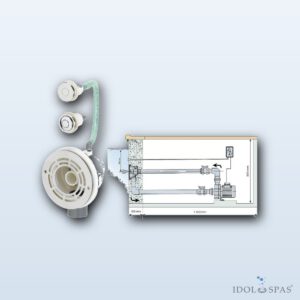VAG-JET Stainless Steel Pre-Assembled Set (Wall Fitting, Front, Valves, Fittings)