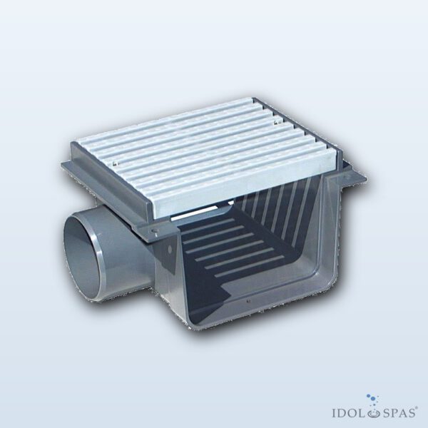 Überlaufrinne – Mittelverbinder mit Rost PVC 410504