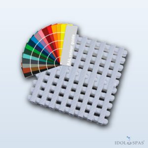 Überlauf-Rollrost für öffentliche Becken, farbig, Breite 246 mm, Höhe 35 mm (43 Stk./m) 41104251