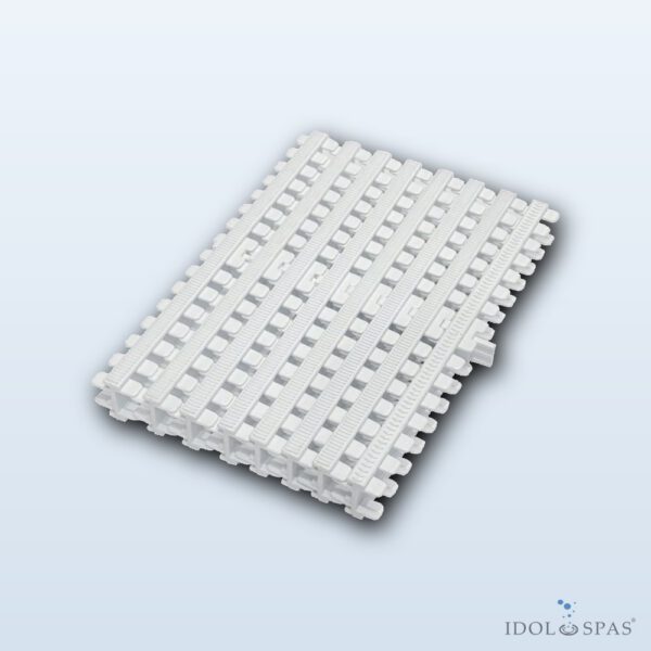 Überlauf-Rollrost für öffentliche Becken, weiß, Breite 295 mm, Höhe 35 mm 41106295