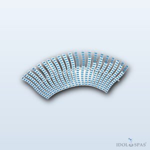 Roll Grating ONDA Flexi, Width 250 mm, Height 35 mm, Length 500 mm 411521014