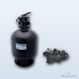Azur KIT 560 filtration unit 12 m³/h on a base with Preva pump