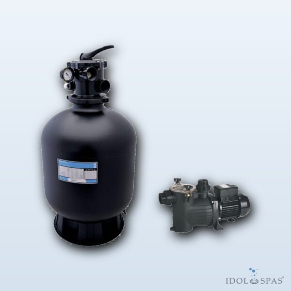Azur KIT 560 filtration unit 12 m³/h on a base with Preva pump