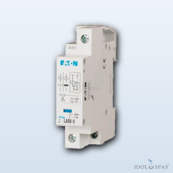 Relais für Vorrangschaltung und Sperrung des elektrischen Verbrauchers 3–8 A