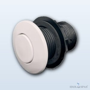 Pneumatic Button WHITE, Flush