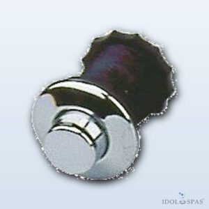 Pneumatic Button CHROME, Raised