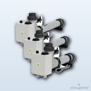 Topení EOVp-6, 6 kW, 400 V, plast s el. průtokovou klapkou