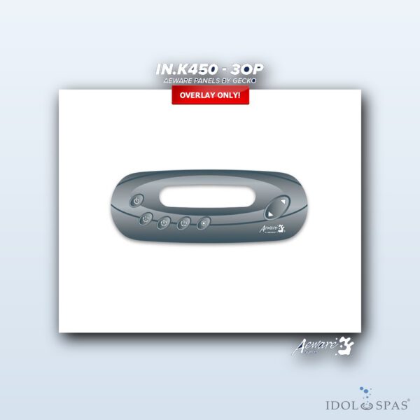 Gecko Aeware IN.K450-3OP - polep / nálepka ovládacího panelu - 9916-101335