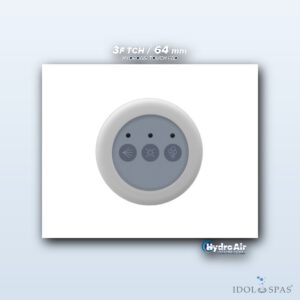 Balboa HydroAir ovládací panel - 3 funkce, 64 mm, Pump + Blower + Light - 23-3149