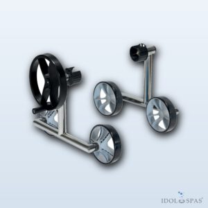 Vágner NOVA REEL Stainless Steel Reel Uprights – Longitudinally Mobile, Pair (6015100N)