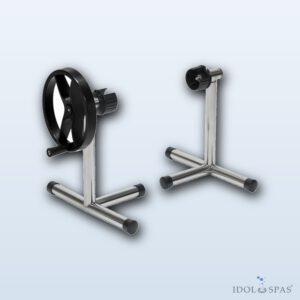 Vágner NOVA REEL stainless steel reel stands – portable T-bases, pair (6017000N)