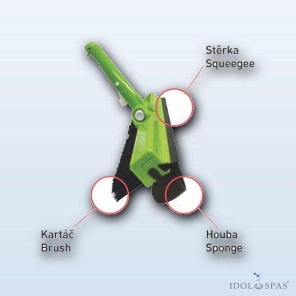 Vágner 3 v 1 – kartáč, stěrka, houba (603030)