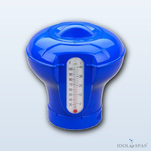 Schwimmender Dosierer mit Thermometer