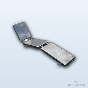 Air massage lounger for liner, AISI 316