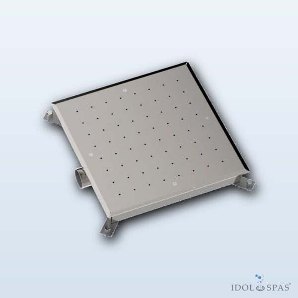 Vzduchová dnová masáž čtvercová 414 x 414 mm, AISI 316L