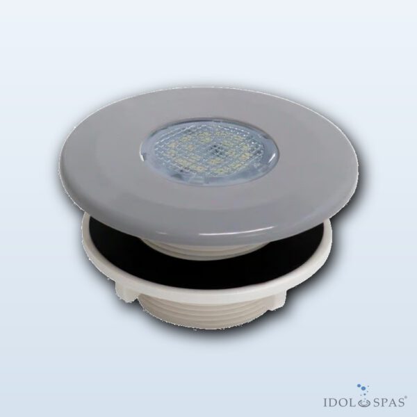MINI Tube – tryska VA (světle šedá RAL 7004), 18 LED bílá, 6 W, pro předvyrobené bazény