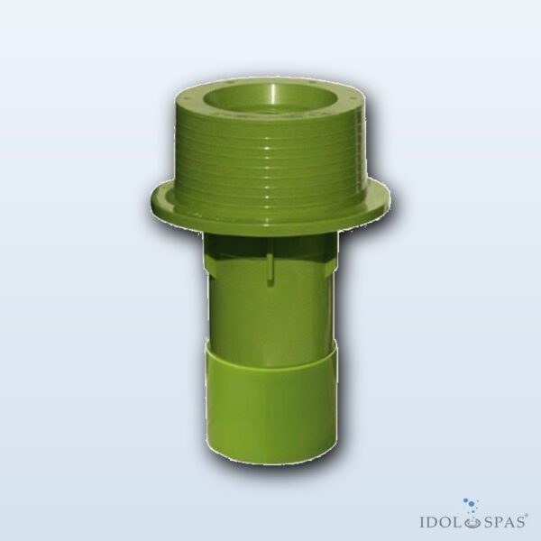 Pool wall conduit for light with brass inserts