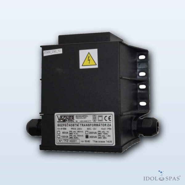Bezpečnostní transformátor 100 W, zalitý 230 V/12 V