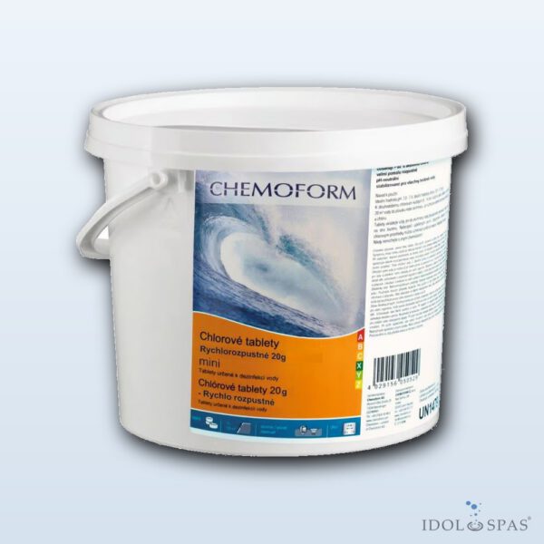 Chlorové tablety Mini 20 g rychlorozpustné – 5 kg