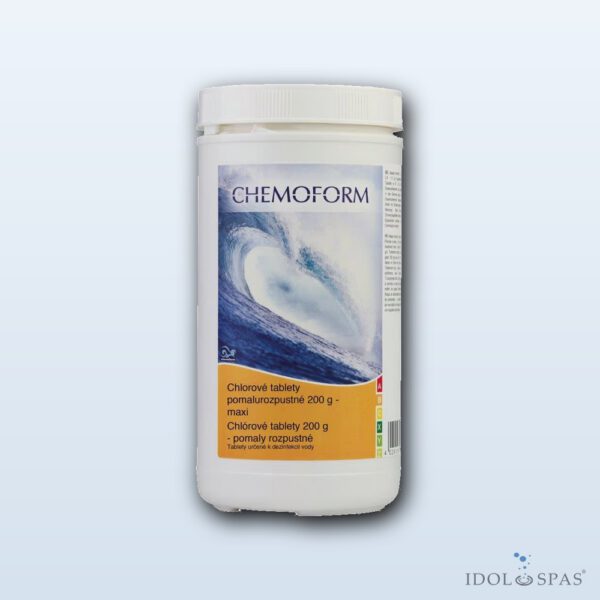 Chlorové tablety Maxi 200 g pomalu rozpustné – 1 kg