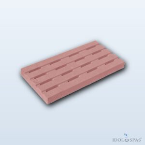 Dekoration – Rostgitter 500 x 250 x 40 mm dick, rosa glatt