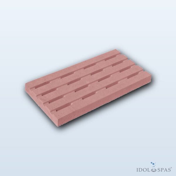 Dekoration – Rostgitter 500 x 250 x 40 mm dick, rosa glatt