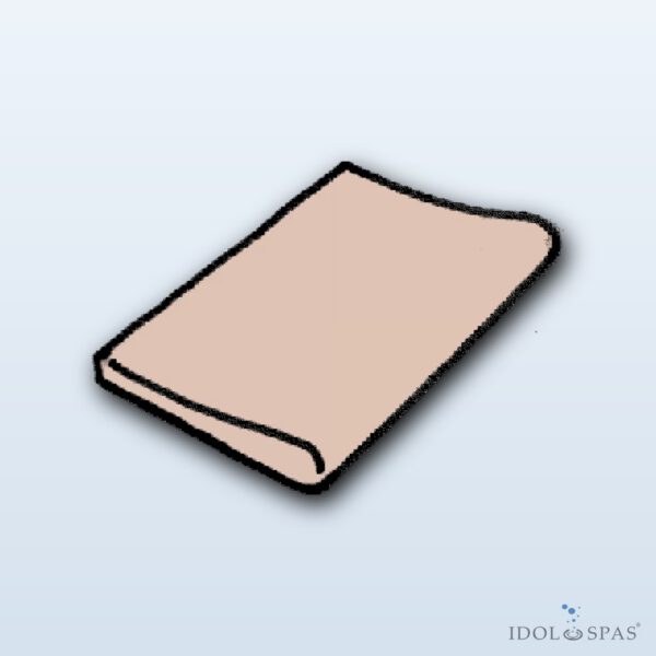 Sahara Belag rosa – gerades flaches Teil 500 x 330 mm, 1 Stk.