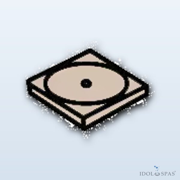 Sahara Paving pink – flat skimmer piece 270 x 270 x 35 mm, 1 pc