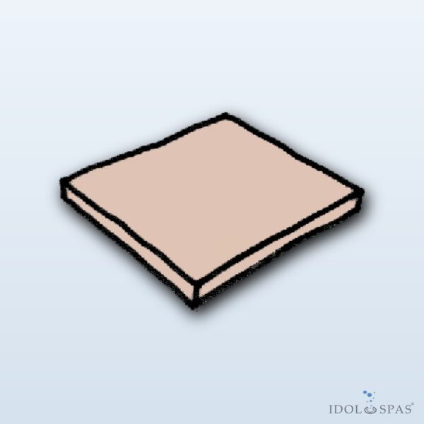 Sahara Belag rosa – quadratisches Teil 500×500×2, 1 m² (990R0118)