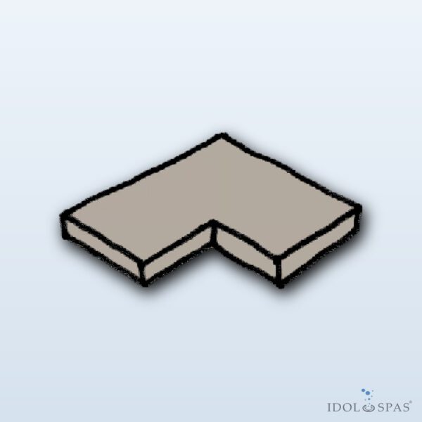 Sahara Paving grey – flat corner tile 90° int., 1 pc (990S0102PL)