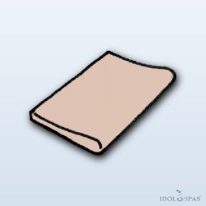Ardoise tile pink – rounded flat piece 500×350 mm, 1 pc (991R0101)