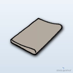 Ardoise tile grey – rounded flat piece 500×350 mm, 1 pc (991S0101)