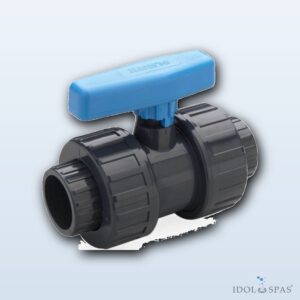 Zweiwege-Kugelhahn PVC d50, PN16, EPDM