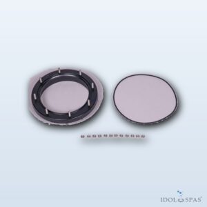 Wandflansch des PTK-Filters mit Dichtung