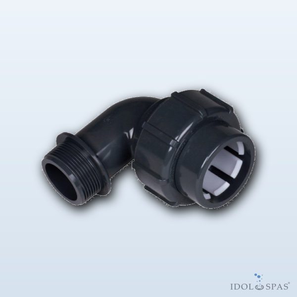 Adapter Elbow Thread/Flex d50 – 1 1/2" PVC