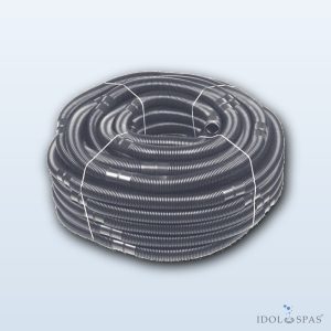 Black Vacuum Hose d38, 50 cm Section β 50 m Pack