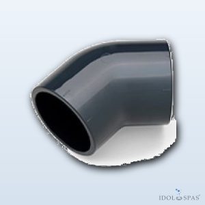 Bogen 45° d75 PVC PN16