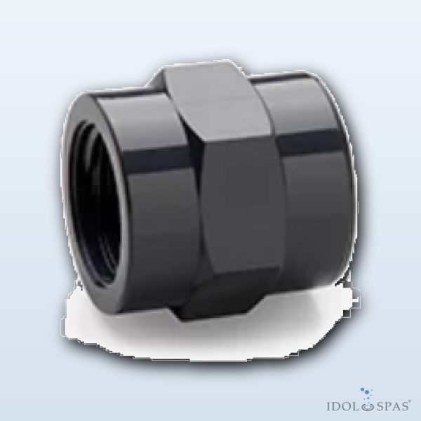 Threaded PVC Coupling d1 1/2"×1 1/2" PN16