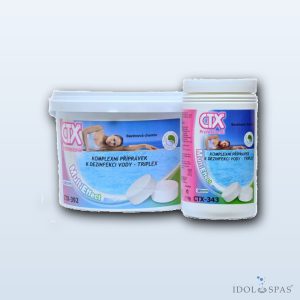 CTX 343 Triplex – chlorové tablety 20 g, pomalu rozpustné, 1 kg