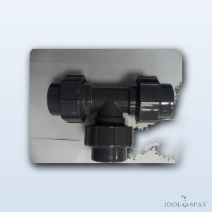 T-piece 90° PVC d63 flex/flex/flex