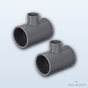 T-kus redukovaný 90° PVC d90×75×90
