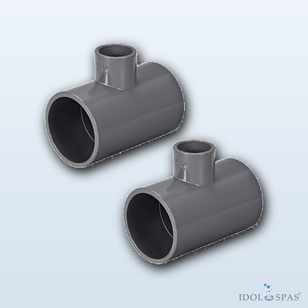 T-kus redukovaný 90° PVC d90×75×90