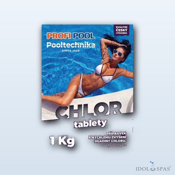 Chlortabletten 200 g Profipool – Packung 1 kg (5 Stück)