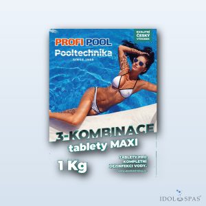 3-kombinační tablety Maxi Profipool – balení 1 kg (5 ks × 200 g)