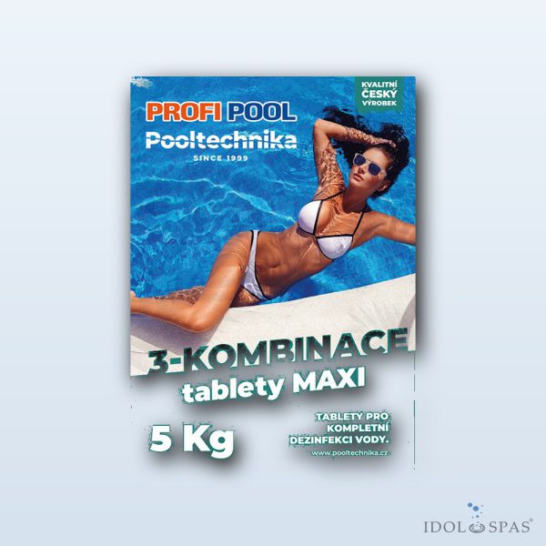 Multifunkční tablety 3v1 PROFIPOOL MAXI 200 g – 5 kg