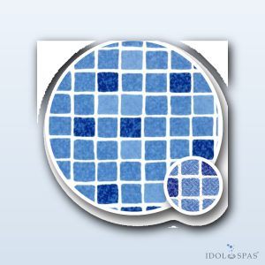 Schwimmbadfolie ELBE SBG Supra 1,6 mm – Mosaik Blau, Breite 1,65 m, Preis pro Laufmeter – AUSVERKAUF