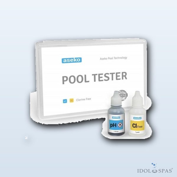 Aseko Pool Tester – testovací souprava pH a volný chlor (cca 200 stanovení)