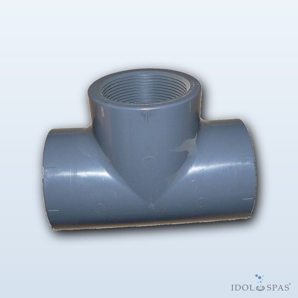 T-kus PVC d75 × 2 1/2" – lepení / vnitřní závit
