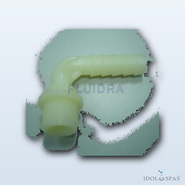 Nylonové koleno 3/8" k protiproudu